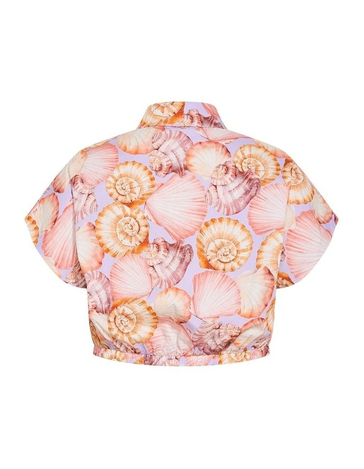 Vacay Print Shirt in Lilac image 4