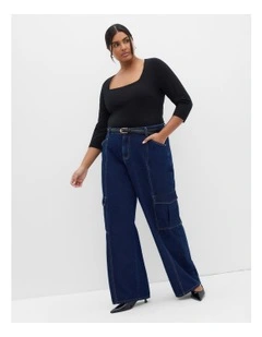 Anny Square Neck Top in Black