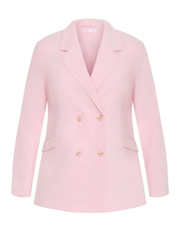 Holly Blazer in Soft Pink image 3