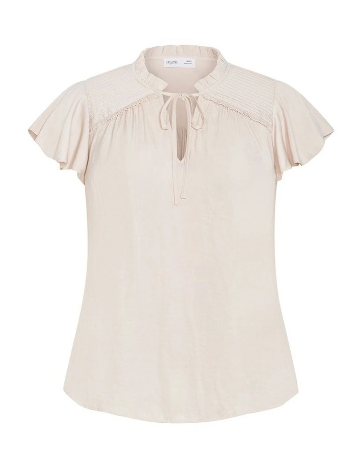 Drama Queen Short Sleeve Shirt in Porcelain image 3