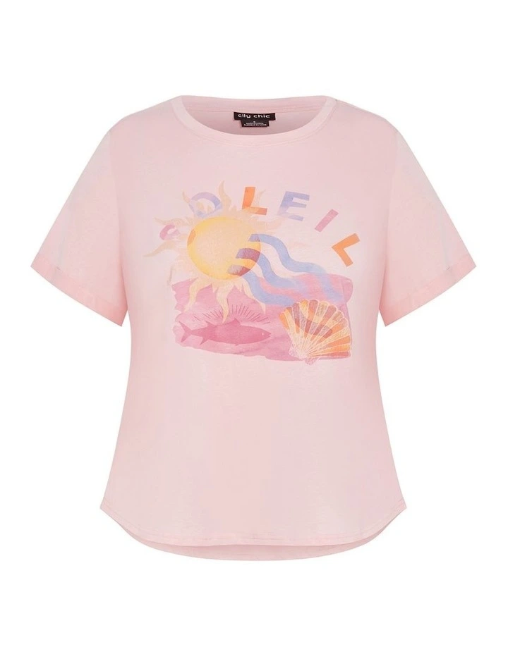 Sorrento Tee in Pink image 3