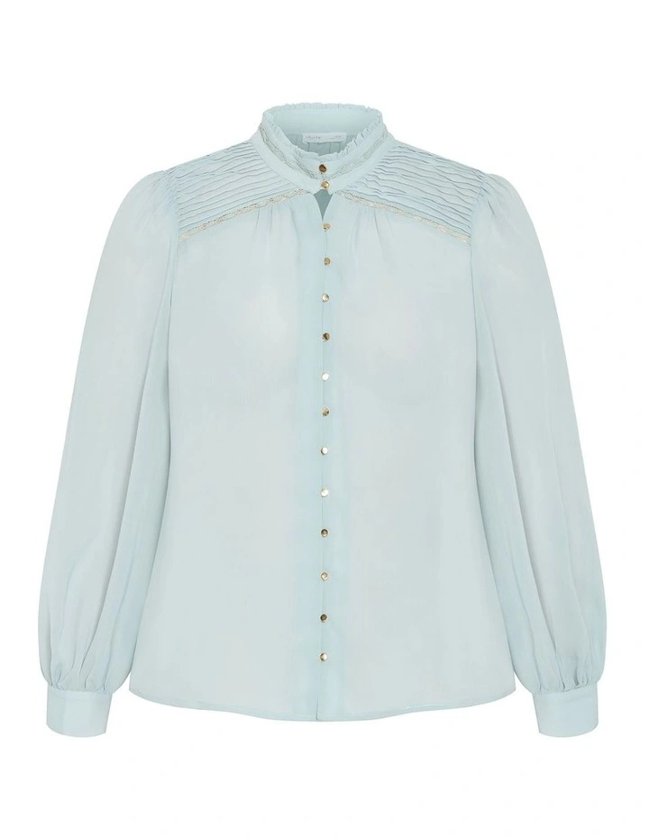Florence Shirt in Sage image 3