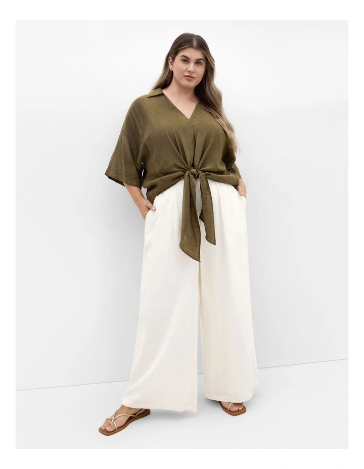 Rosie Shirt in Khaki image 1