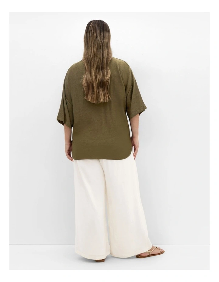 Rosie Shirt in Khaki image 2