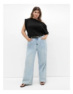 Imani Off Shoulder Top in Black