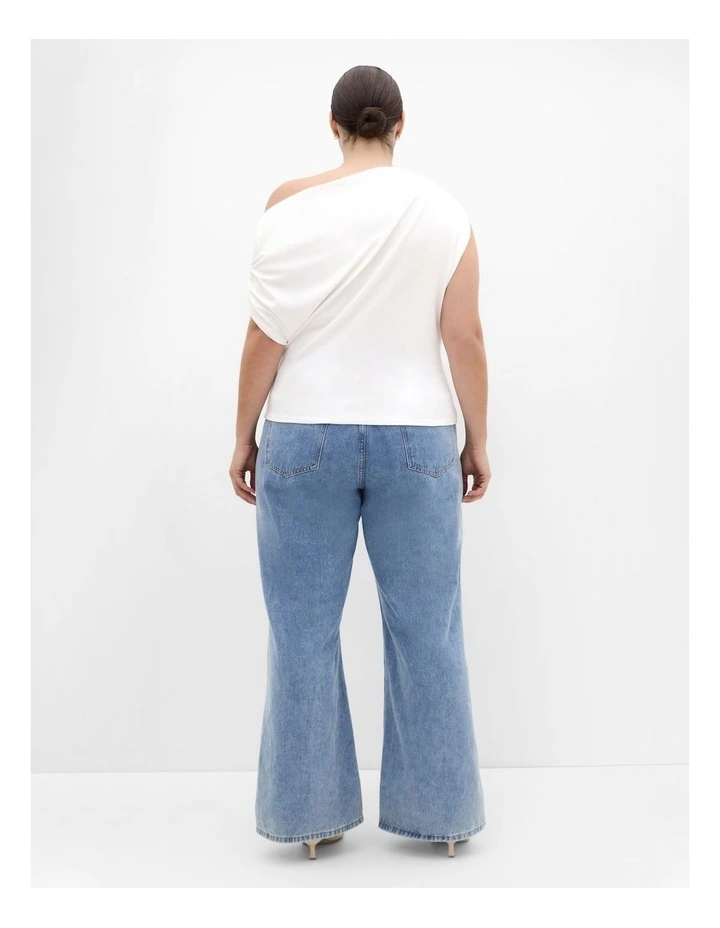 Imani Off Shoulder Top in Ivory image 2