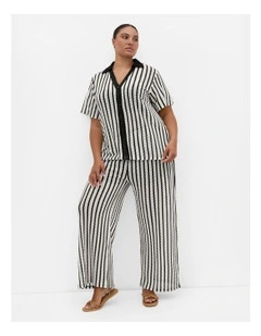 Carla Stripe Shirt in Ivory