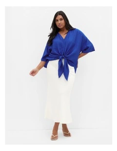 Rosie Shirt in Cerulean