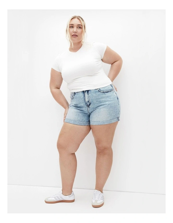 Dolcie Short in Light Wash image 1