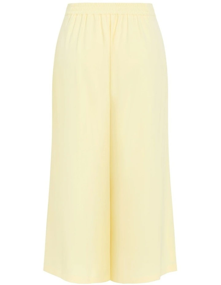 Abbie Fully Lined Wide Leg Pant in Lemon image 4