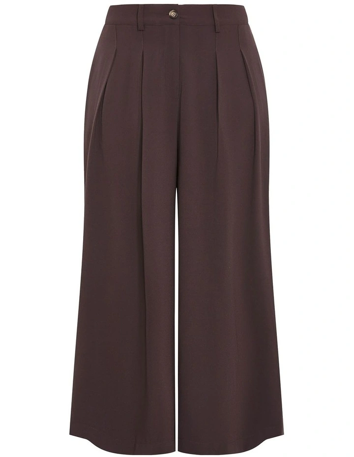 Abbie Wide Leg Pant in Chocolate image 3