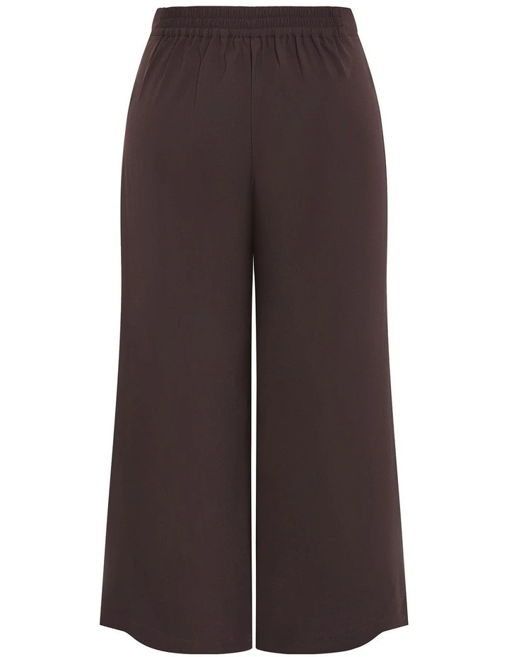 Abbie Wide Leg Pant in Chocolate image 4