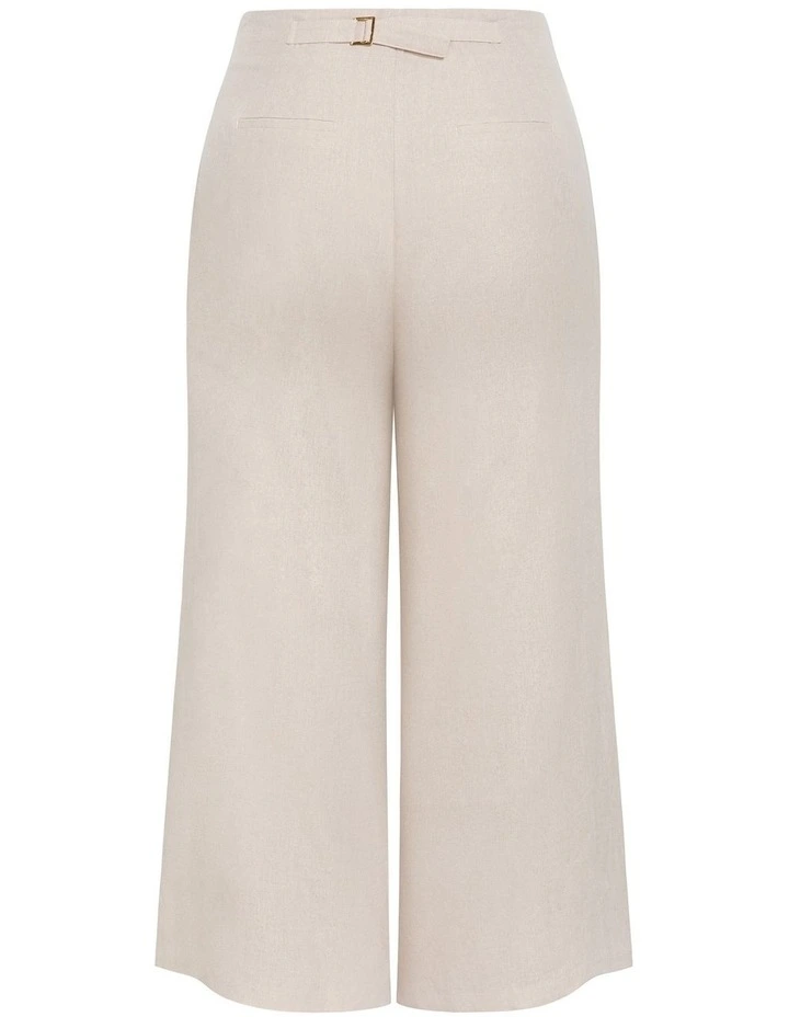 Abbie Linen Pant in Neutral image 4