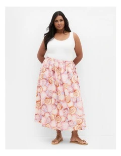 Vacay Print Skirt in Lilac