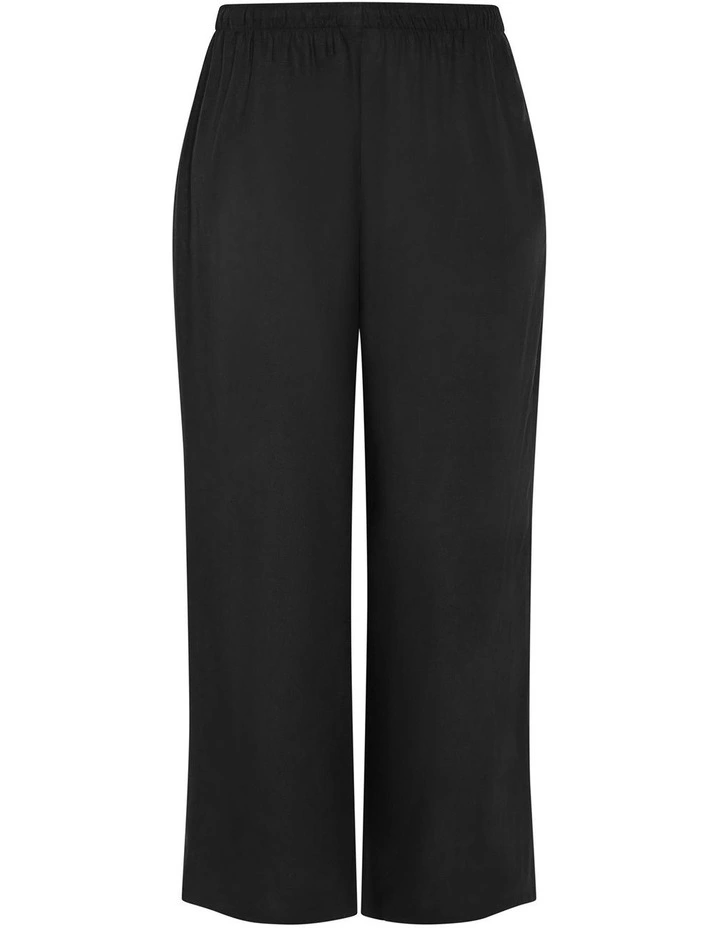 Holly Linen Pant in Black image 4
