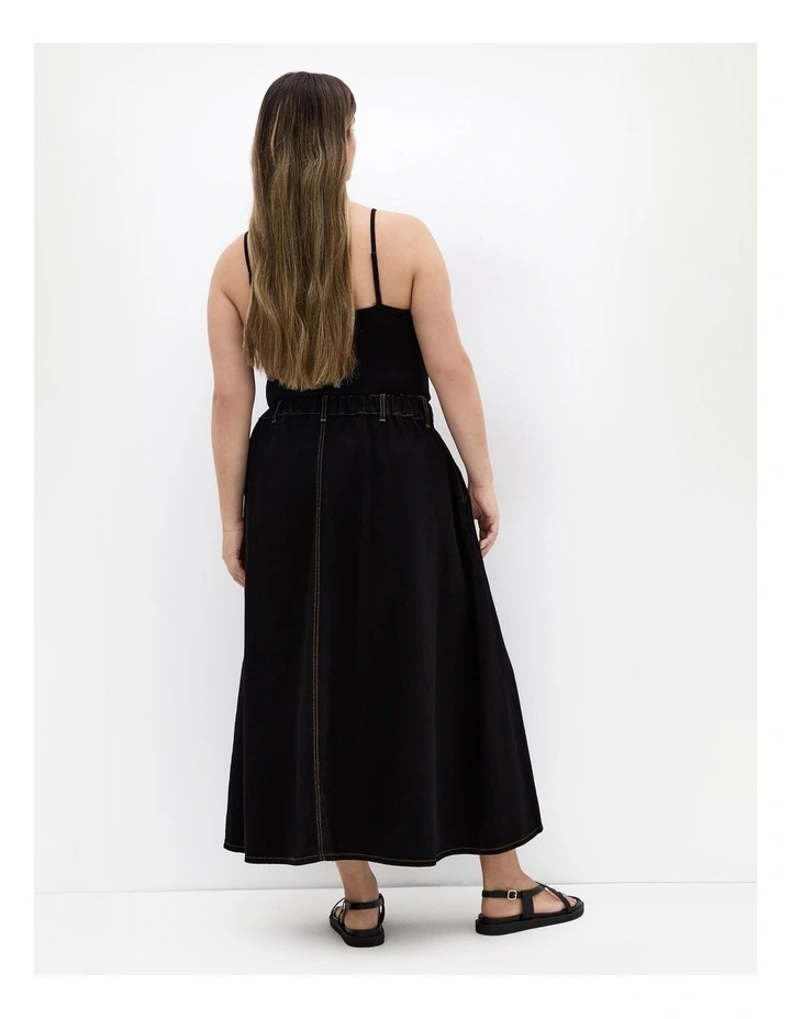 Karina Denim Skirt in Black image 2