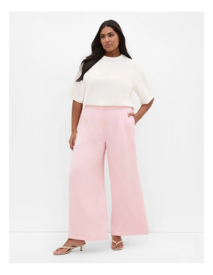 Holly Wide Leg Pant in Soft Pink image 1