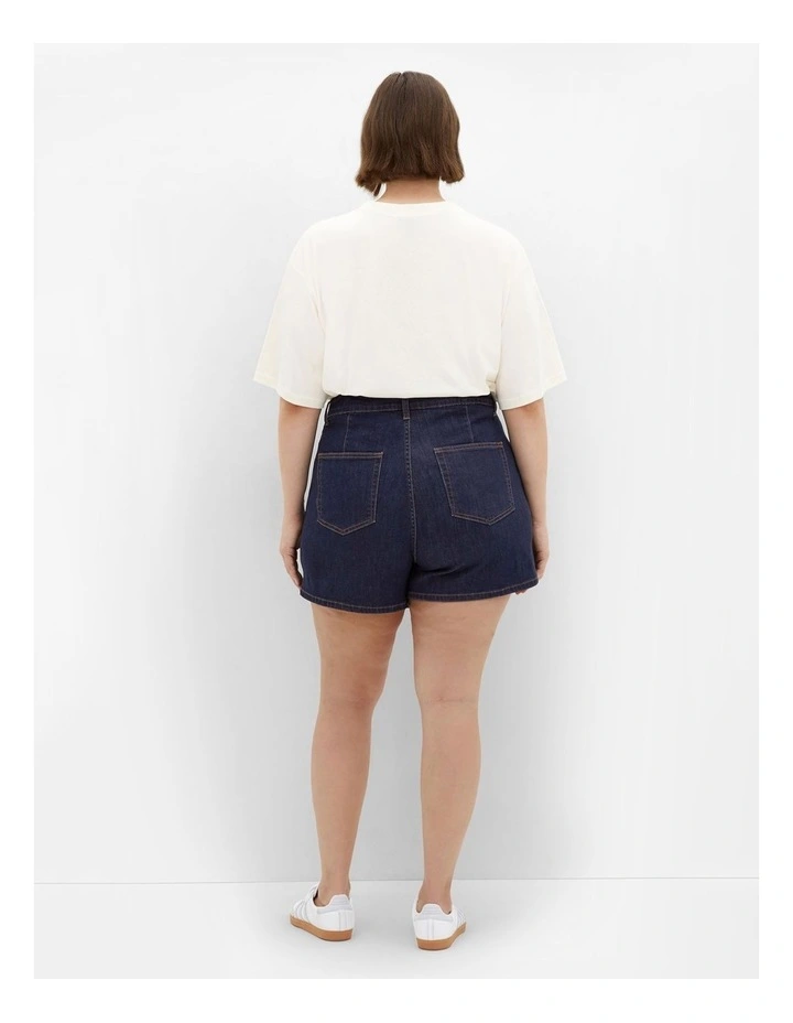 Raya Denim Skort in Dark Wash image 2