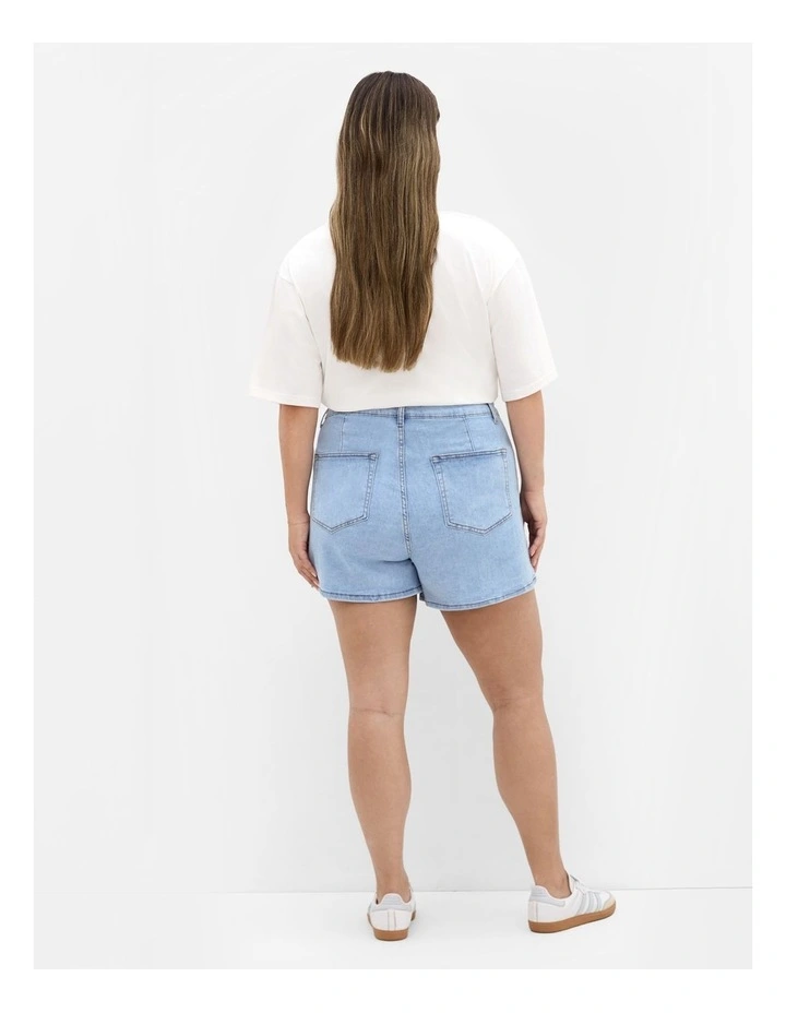 Raya Denim Skort in Light Wash image 2