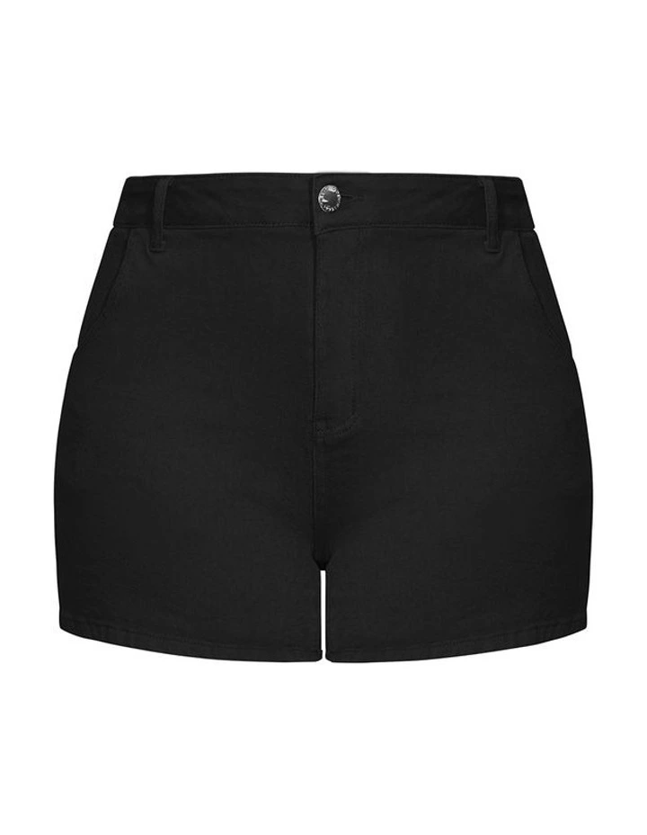 Breeze Denim Short in Black image 3