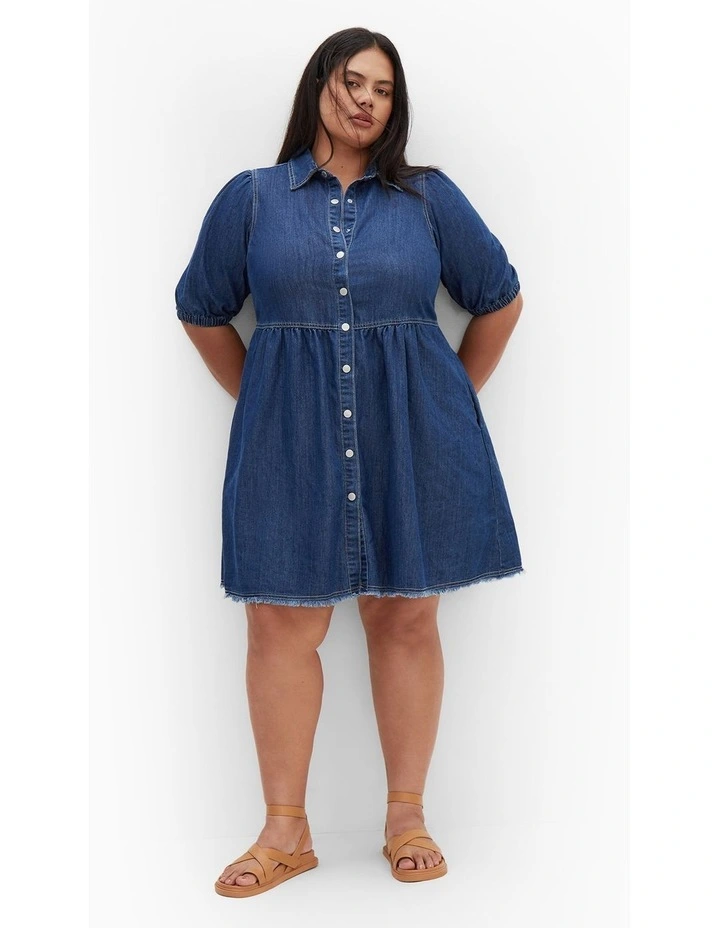 Dulce Dress in Mid Wash image 1