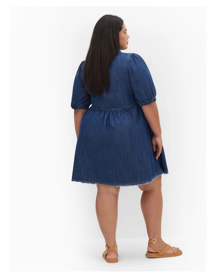 Dulce Dress in Mid Wash image 2