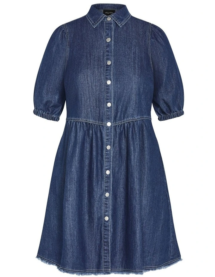 Dulce Dress in Mid Wash image 3