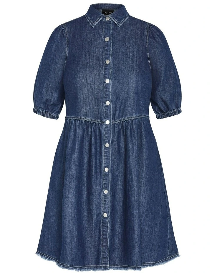 Dulce Dress in Mid Wash image 5