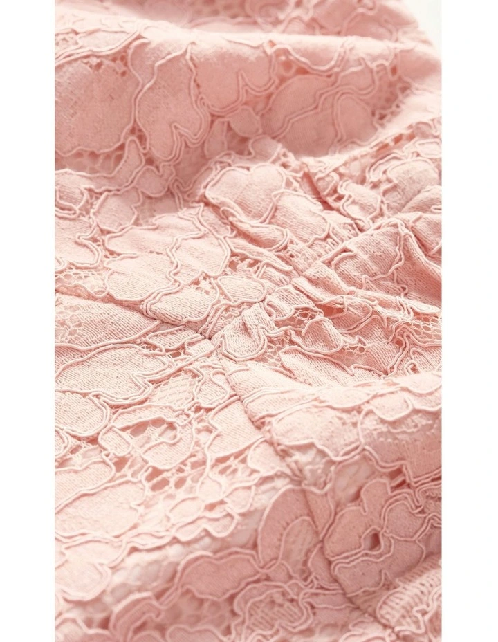 Maisie Lace Midi Dress in Ballet Pink image 6