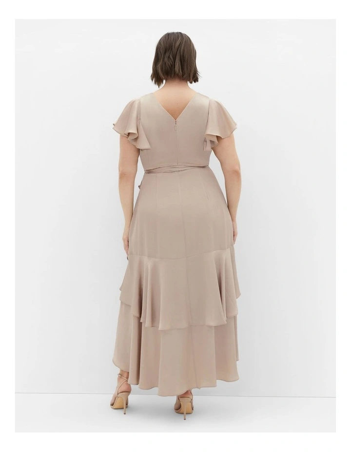 Flirty Jen Maxi Dress in Taupe image 2