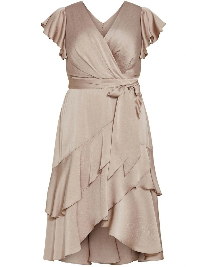Flirty Jen Maxi Dress in Taupe image 3