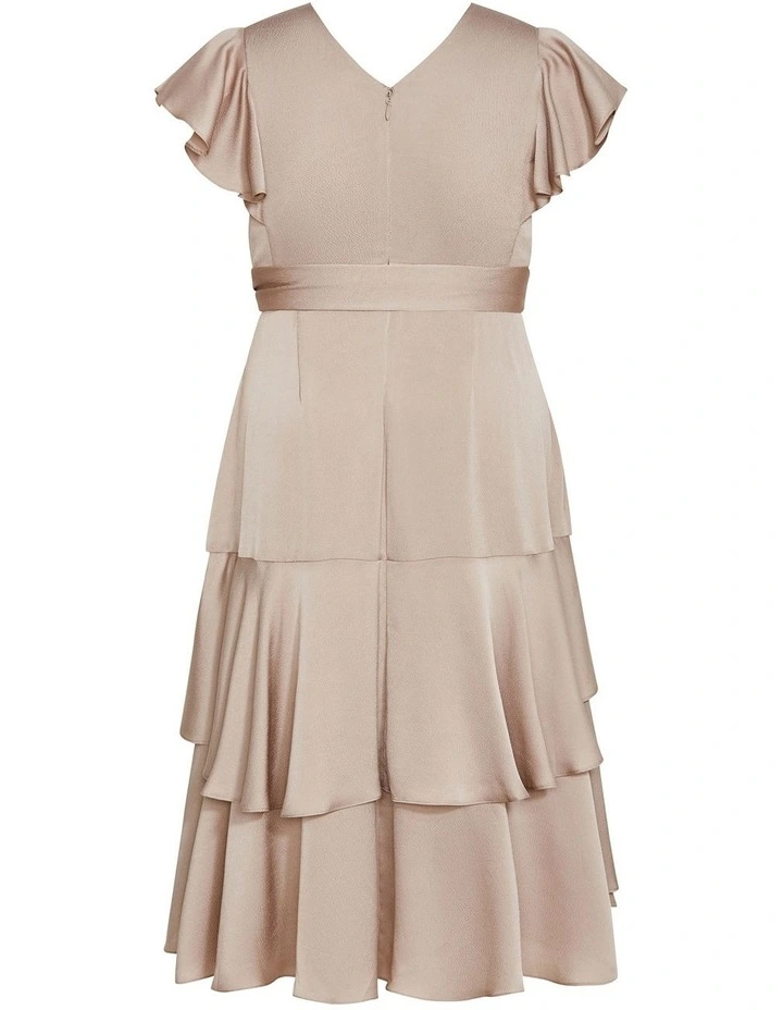 Flirty Jen Maxi Dress in Taupe image 4