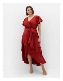 Flirty Jen Maxi Dress in Toffee