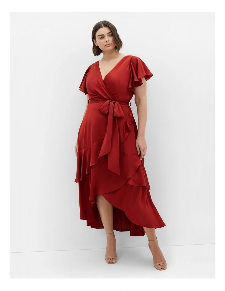 Flirty Jen Maxi Dress in Toffee image 1