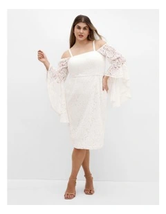 Mystic Lace Dress in Ivory