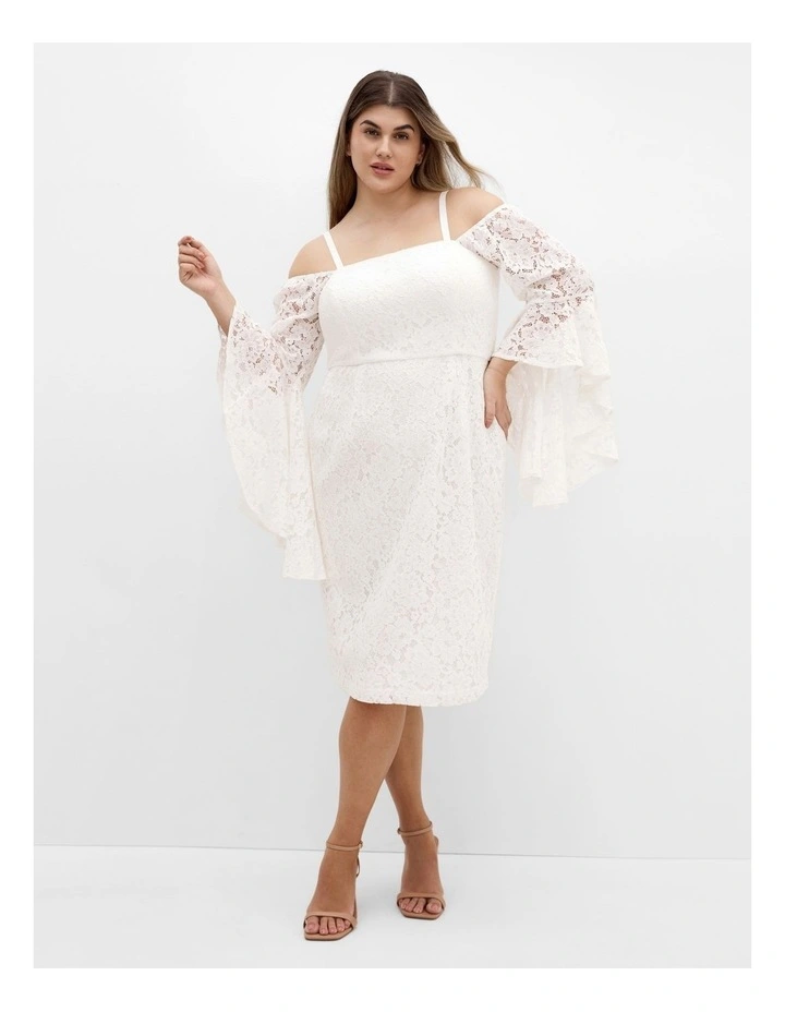 Mystic Lace Dress in Ivory image 1