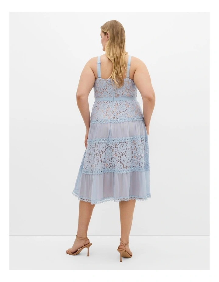 Rosalyn Lace Dress in Soft Blue image 2