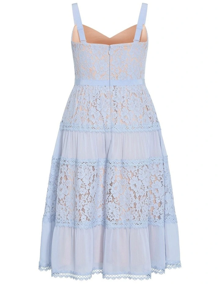 Rosalyn Lace Dress in Soft Blue image 4