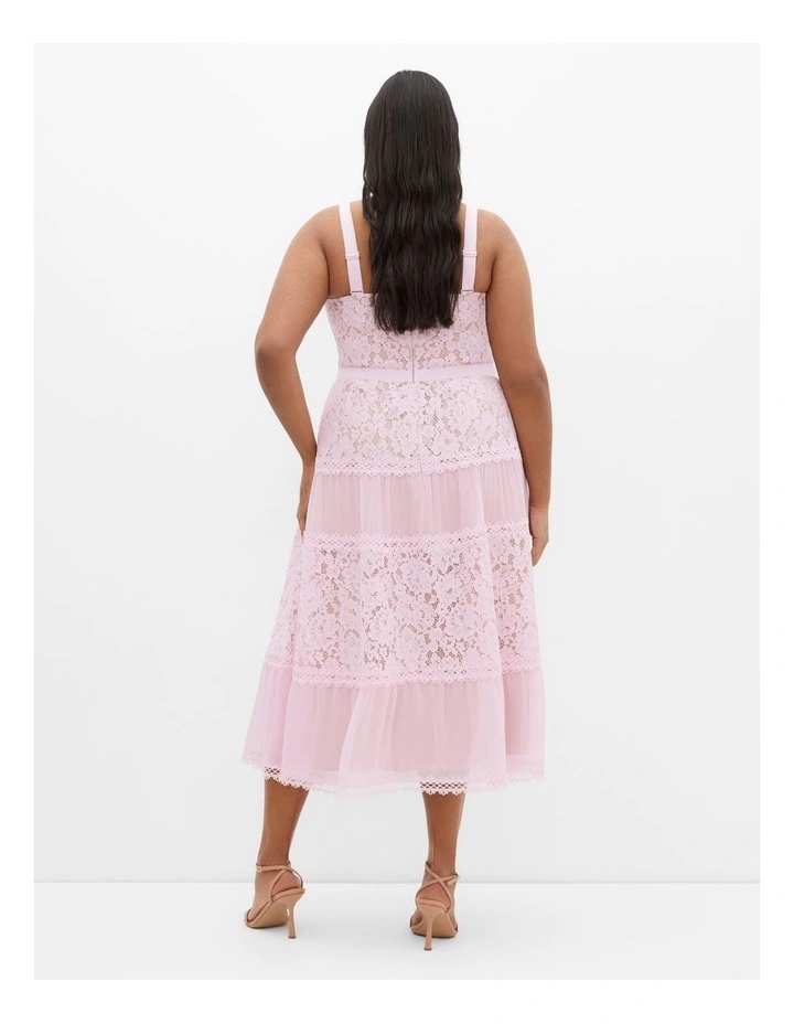 Rosalyn Lace Dress in Soft Pink image 2