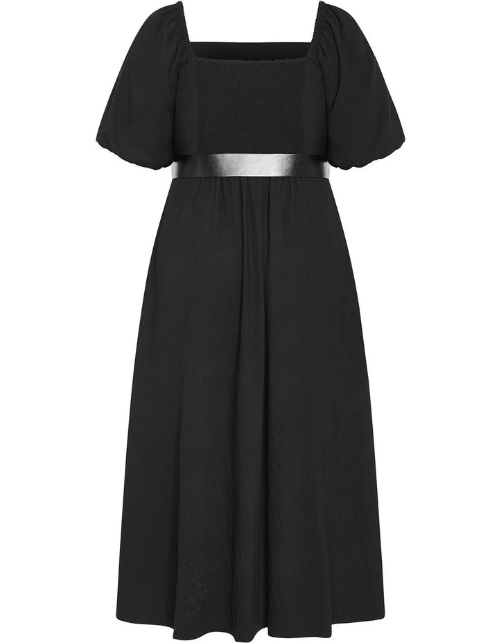 Collins Puff Sleeve Maxi Dress in Black image 4