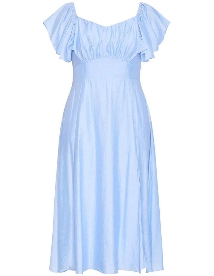 Alisia Tie-Back Midi Dress in Sky Blue image 3