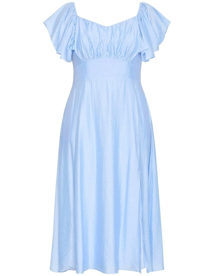 Alisia Tie-Back Midi Dress in Sky Blue image 6