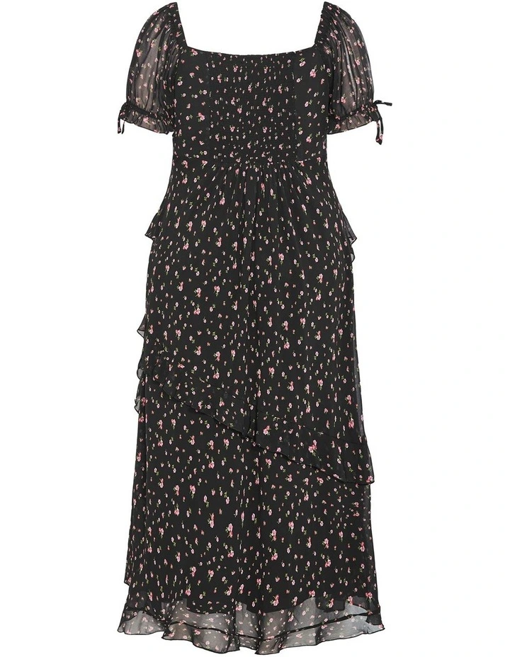 Shayla Print Maxi Dress in Black image 4