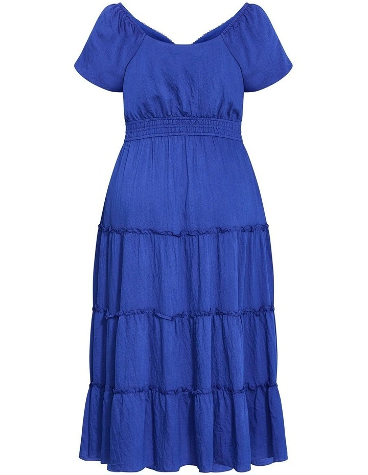 Azola Short Sleeve Midi Dress in Cerulean image 4