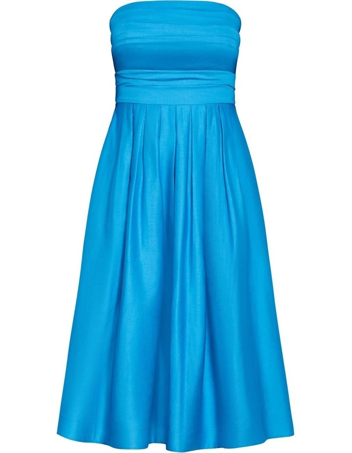 Rosalee Sleeveless Midi Dress in Azure image 3