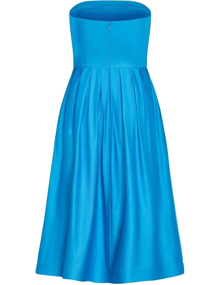 Rosalee Sleeveless Midi Dress in Azure image 4