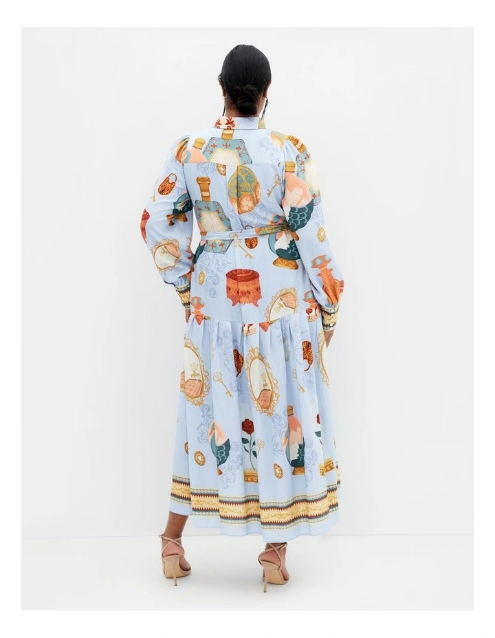 Stellar Beauty Print Maxi Dress in Baby Blue image 2