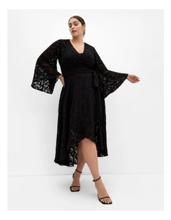 Fleetwood Jacquard Maxi Dress in Black