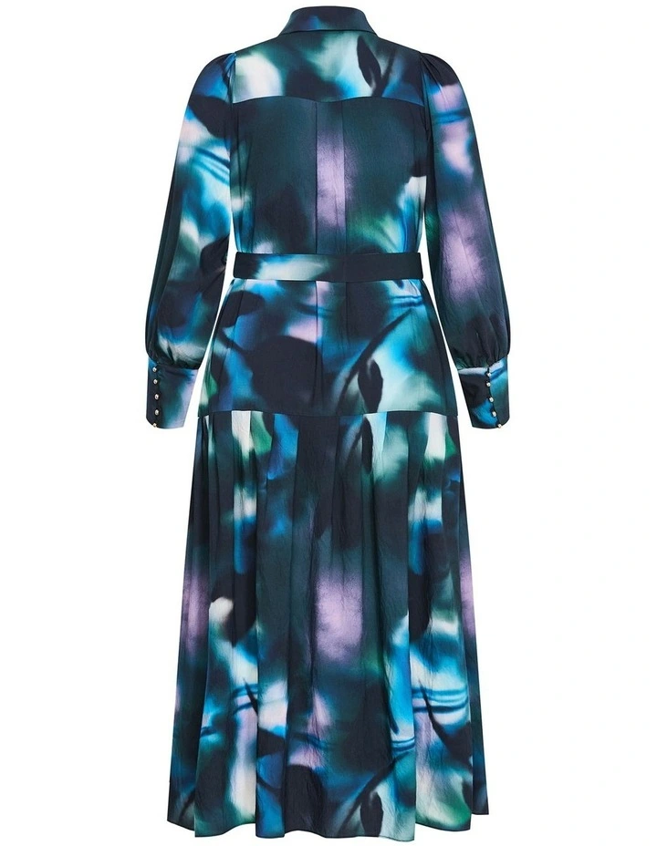 Haze Bloom Maxi Dress in Deep Ocean image 3