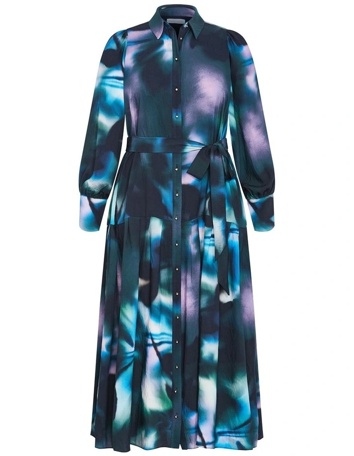 Haze Bloom Maxi Dress in Deep Ocean image 4